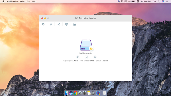 Mount BitLocker encrypted volume on macOS