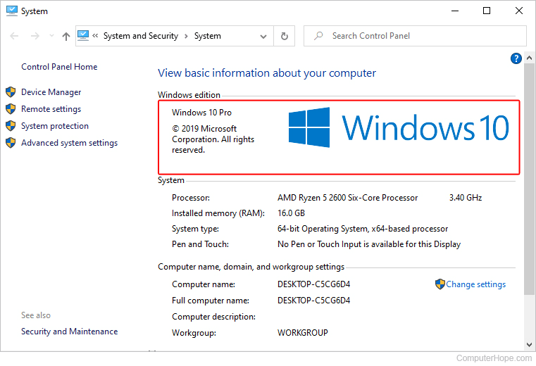 How to check Windows edition