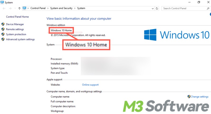 Windows 10 Home Edition