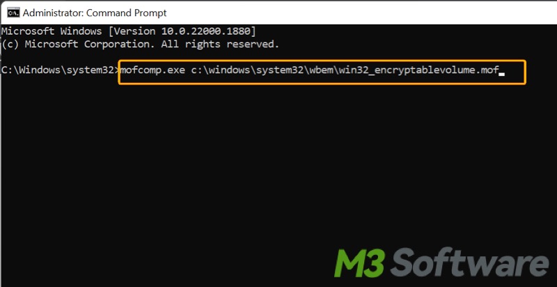 register BitLocker WMI class