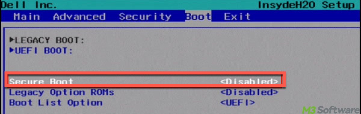 Check Secure Boot in WinRE