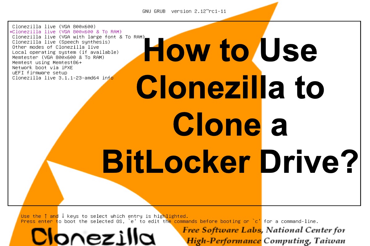 Clonezilla BitLocker