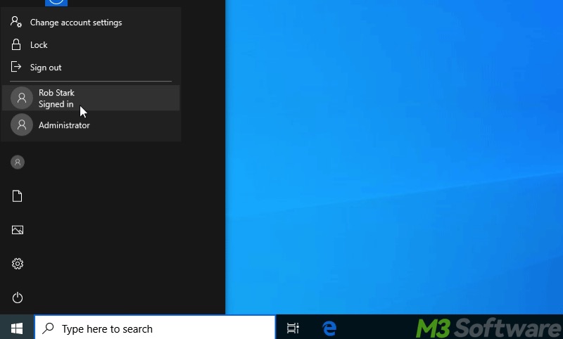 switch Windows user account