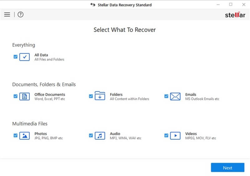 Stellar data recovery software