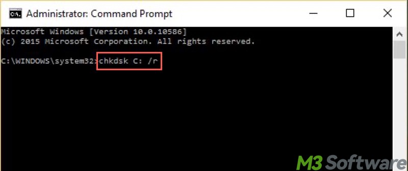 CHKDSK in cmd