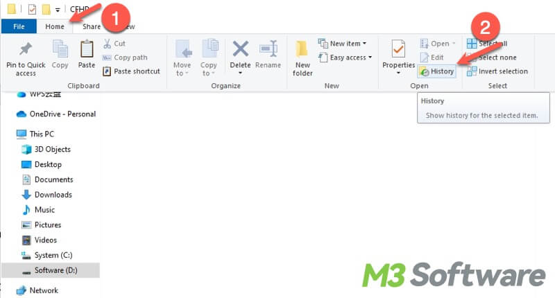 Check File History in Windows 10