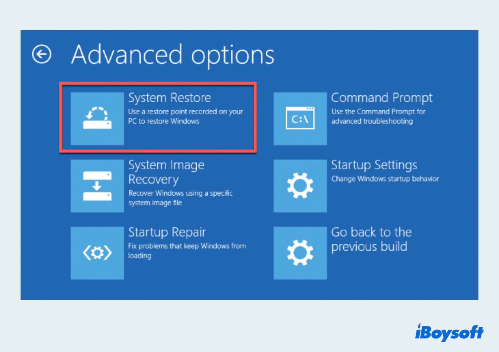 Perform System Restore