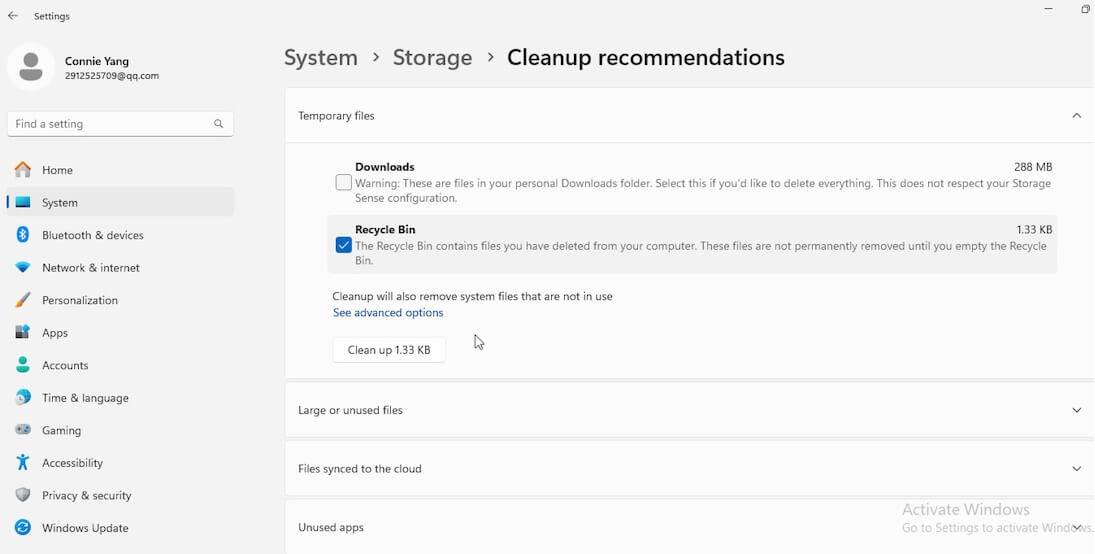 remove outdated Windows update files