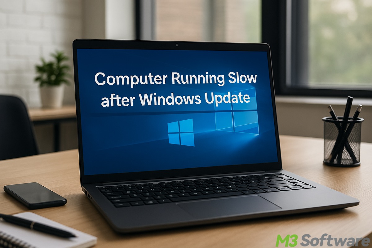 computer running slow after Windows update