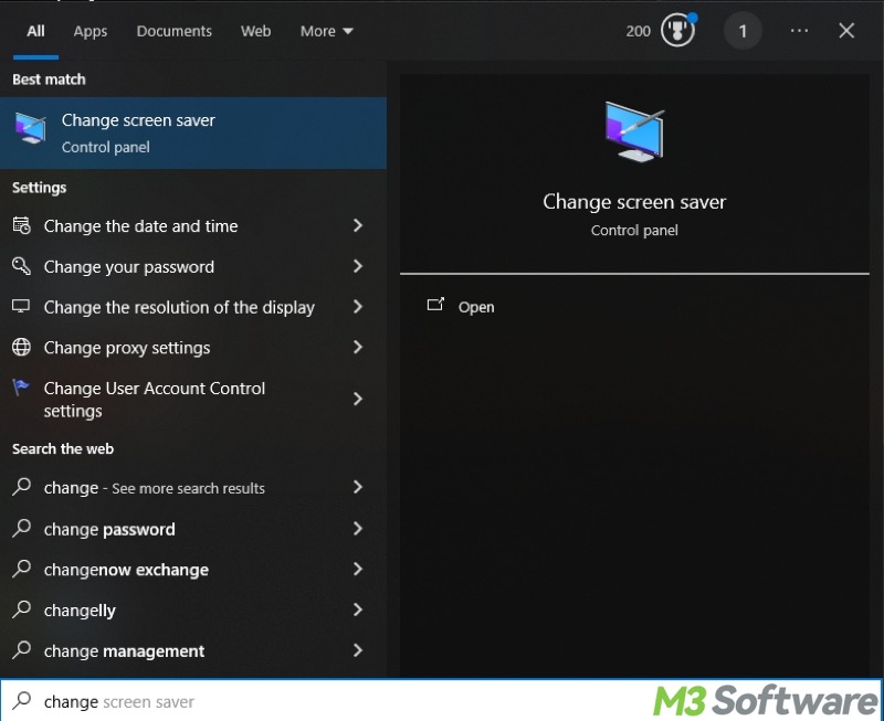 change screen saver in Windows