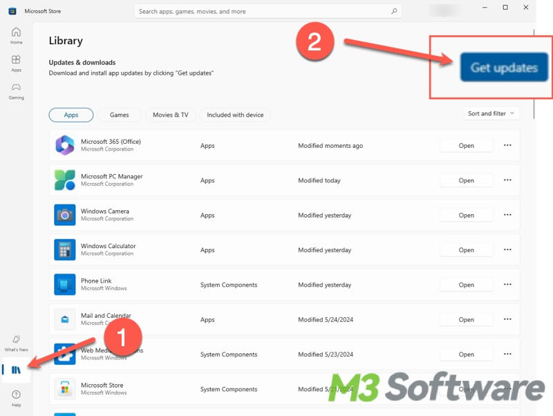 update Photos app in Microsoft Store Windows 10