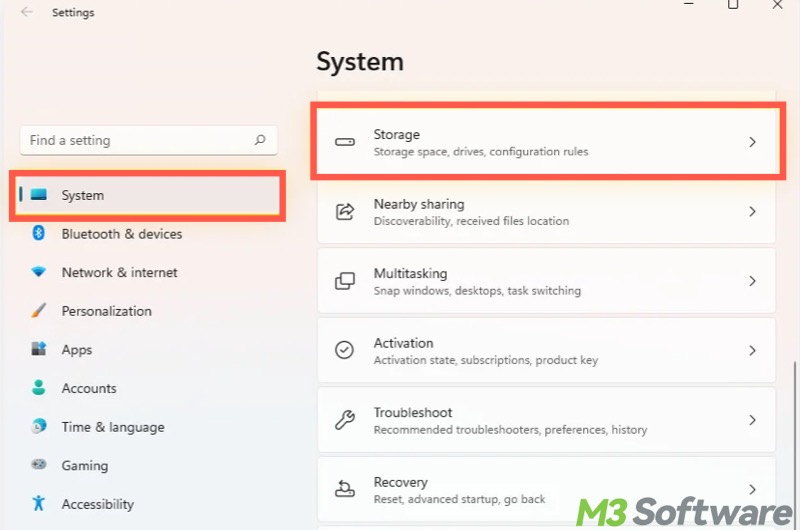 delete temp files in Windows 11 Settings