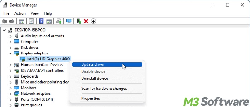 update GPU driver in Windows 11