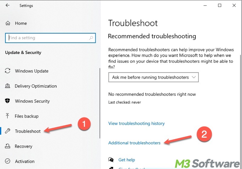 Windows update troubleshooter
