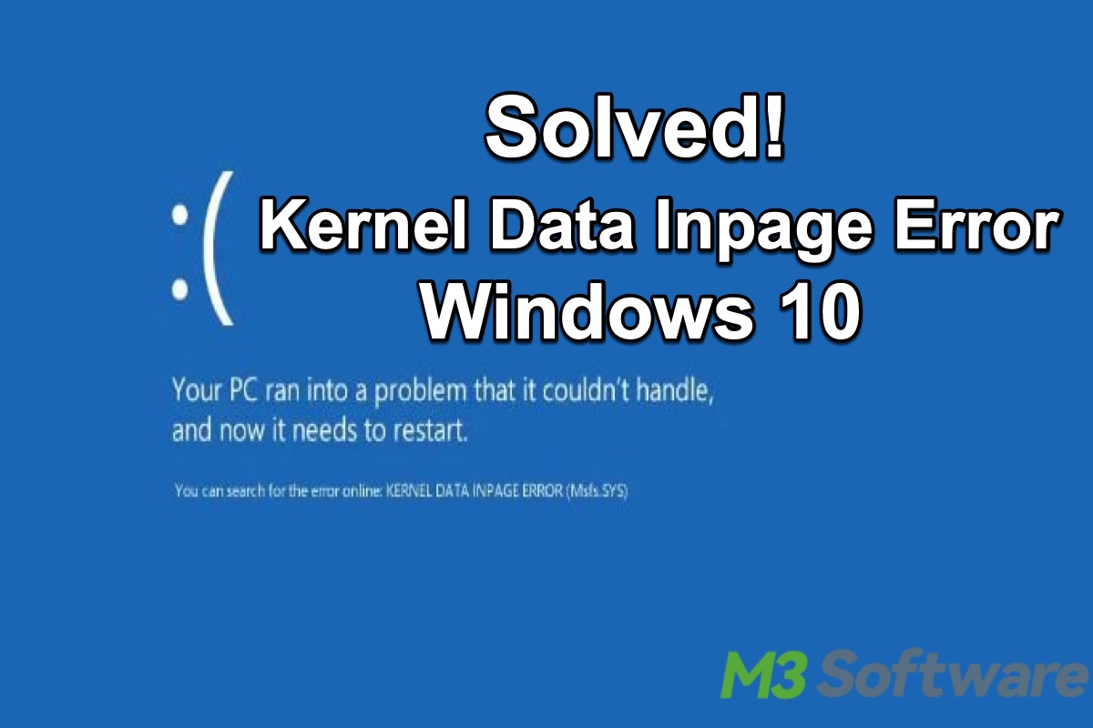 kernel data inpage error windows 10