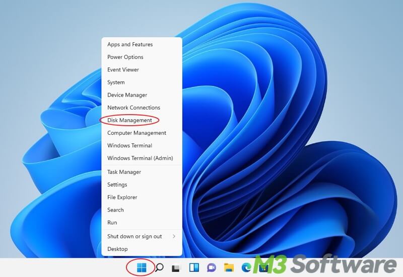 delete partition via Disk Management on Windows 11