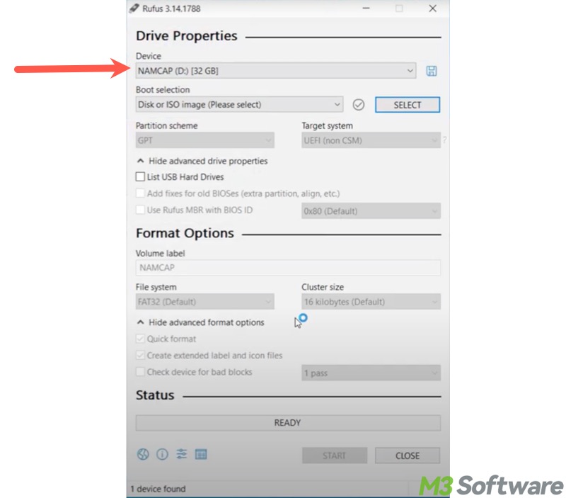 create Windows 8.1 bootable USB via Rufus
