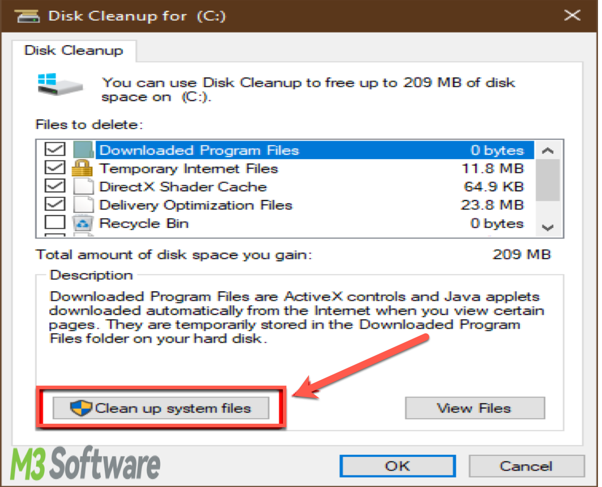 Disk Cleanup in Windows 10