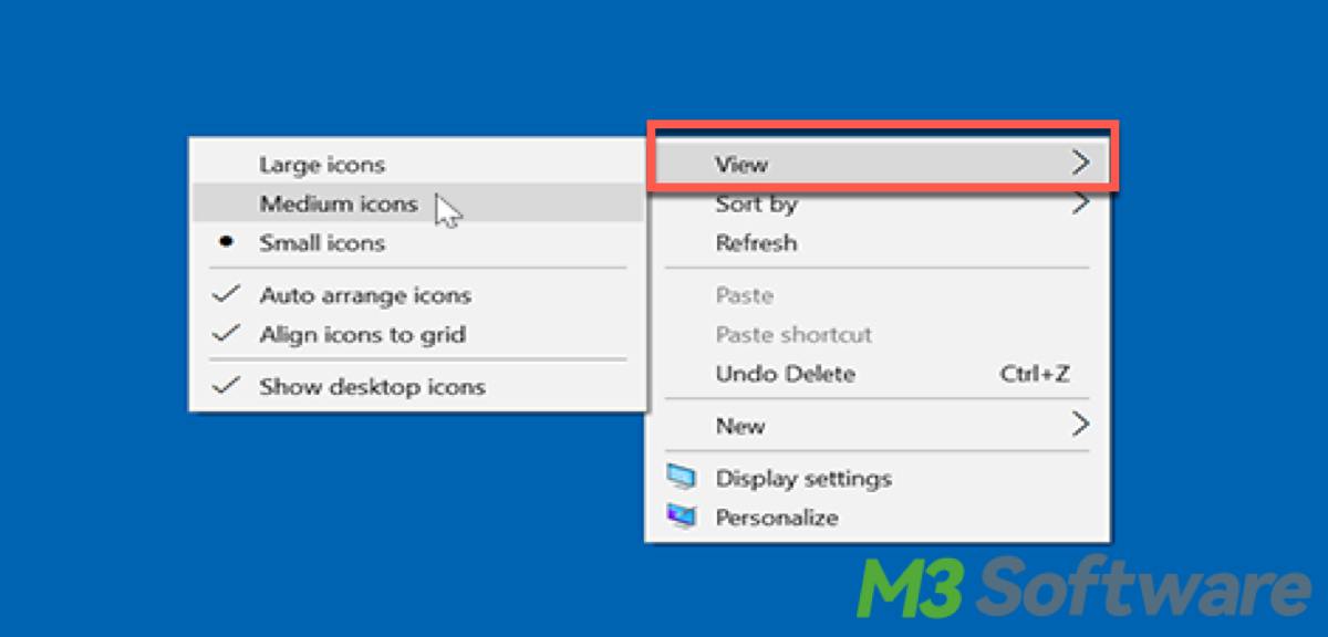 Summary to hide icons on Windows desktop