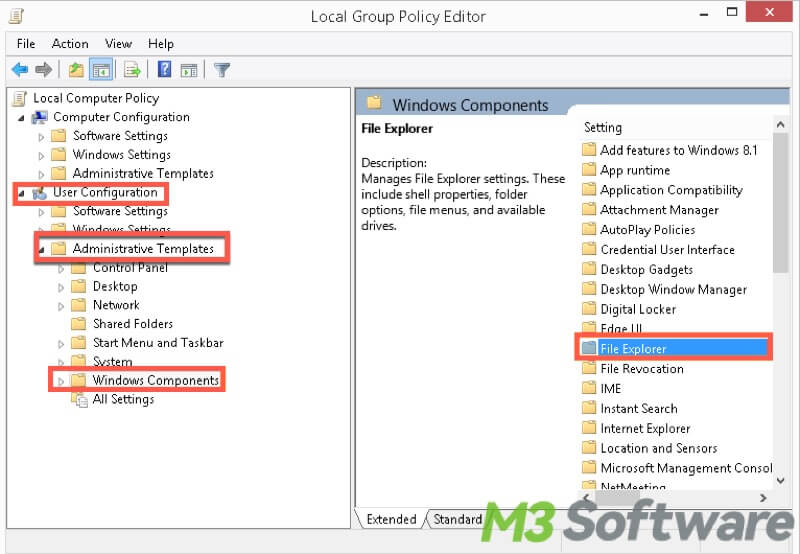 enable thumbnail in Local Group Policy Editor on Windows 10