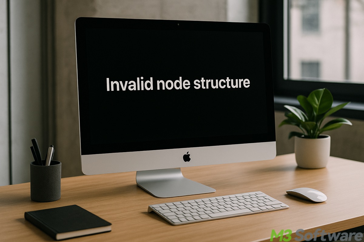 external hard drive invalid node structure