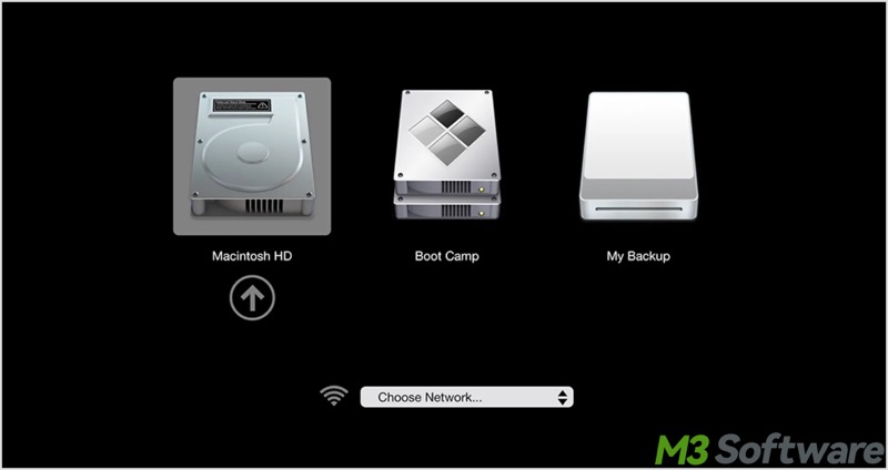 Reselect startup disk in macOS