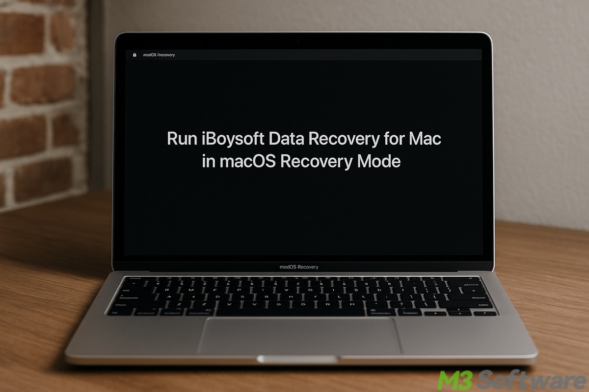 run Mac data recovery in macOS recovery mode