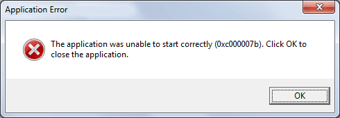 0xc000007b error