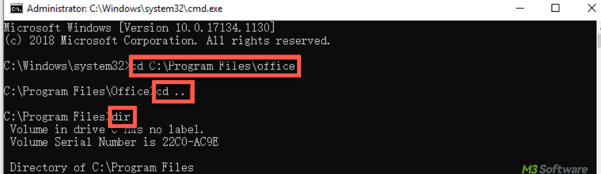 How to change directories in Command Prompt on Windows 10