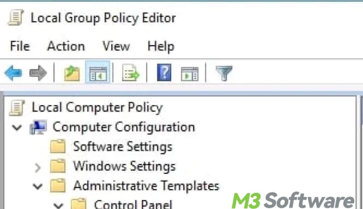 Computer configuration in Group Policy