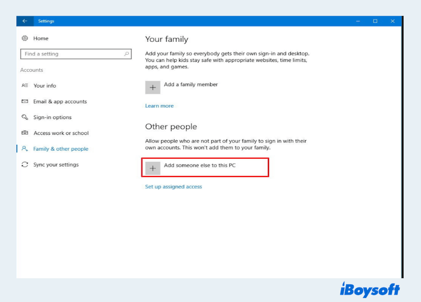 Add a new user account to fix error code 0x80070490