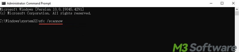 run SFC scan in cmd