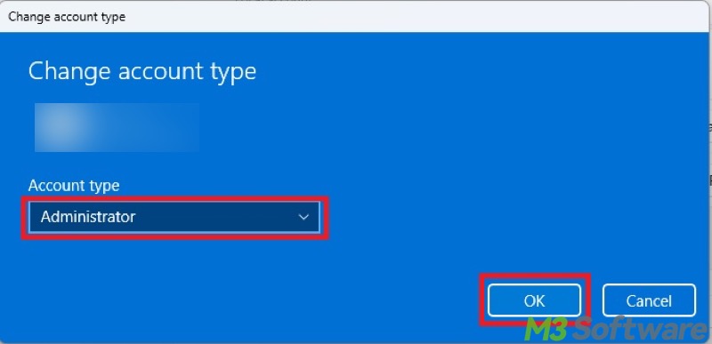 change user account type Windows 11