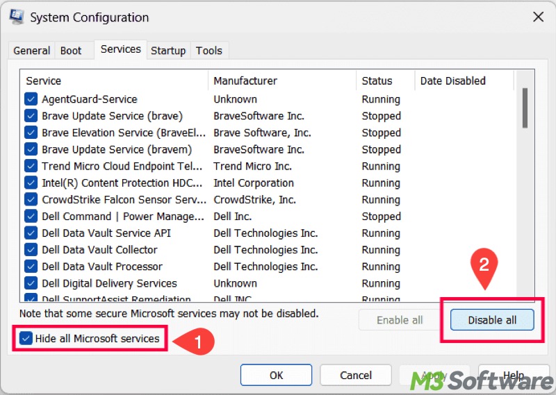 enter Clean Boot on Windows 11