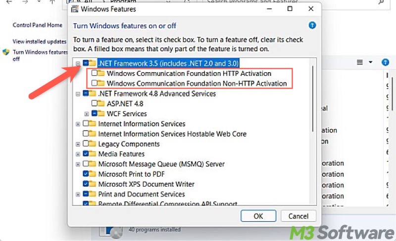 NET Framework 3.5 Windows 11