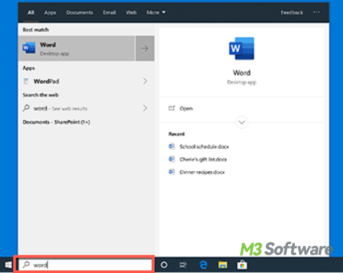 Windows 10 Search Bar