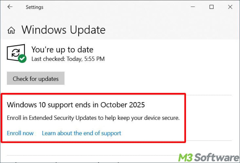enroll in Windows 10 extended security updates