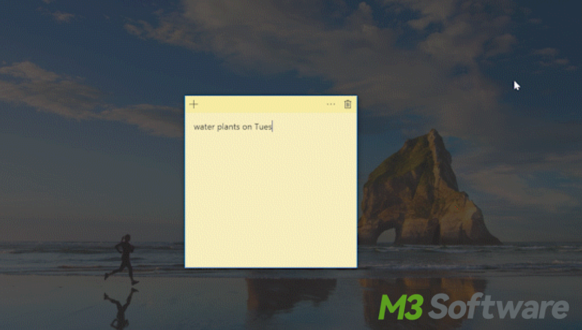Using the Windows Ink Workspace to open Sticky Notes