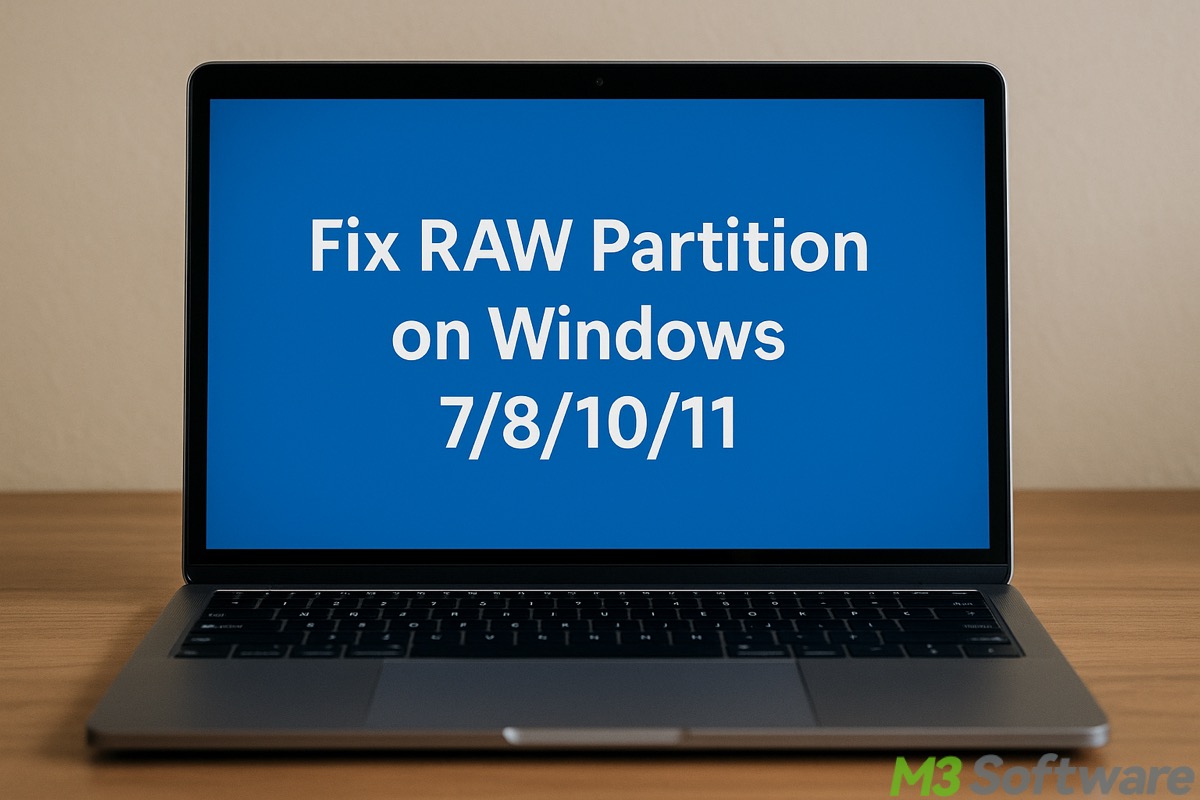 RAW partition Windows 7