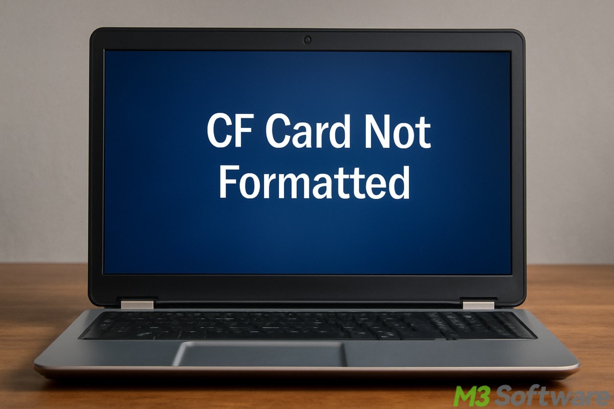 CF card not formatted