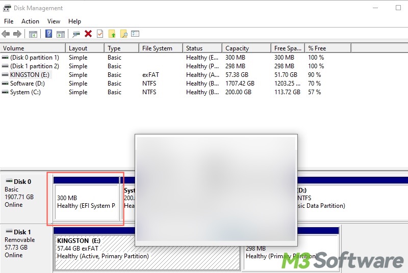 system partition in Disk Management