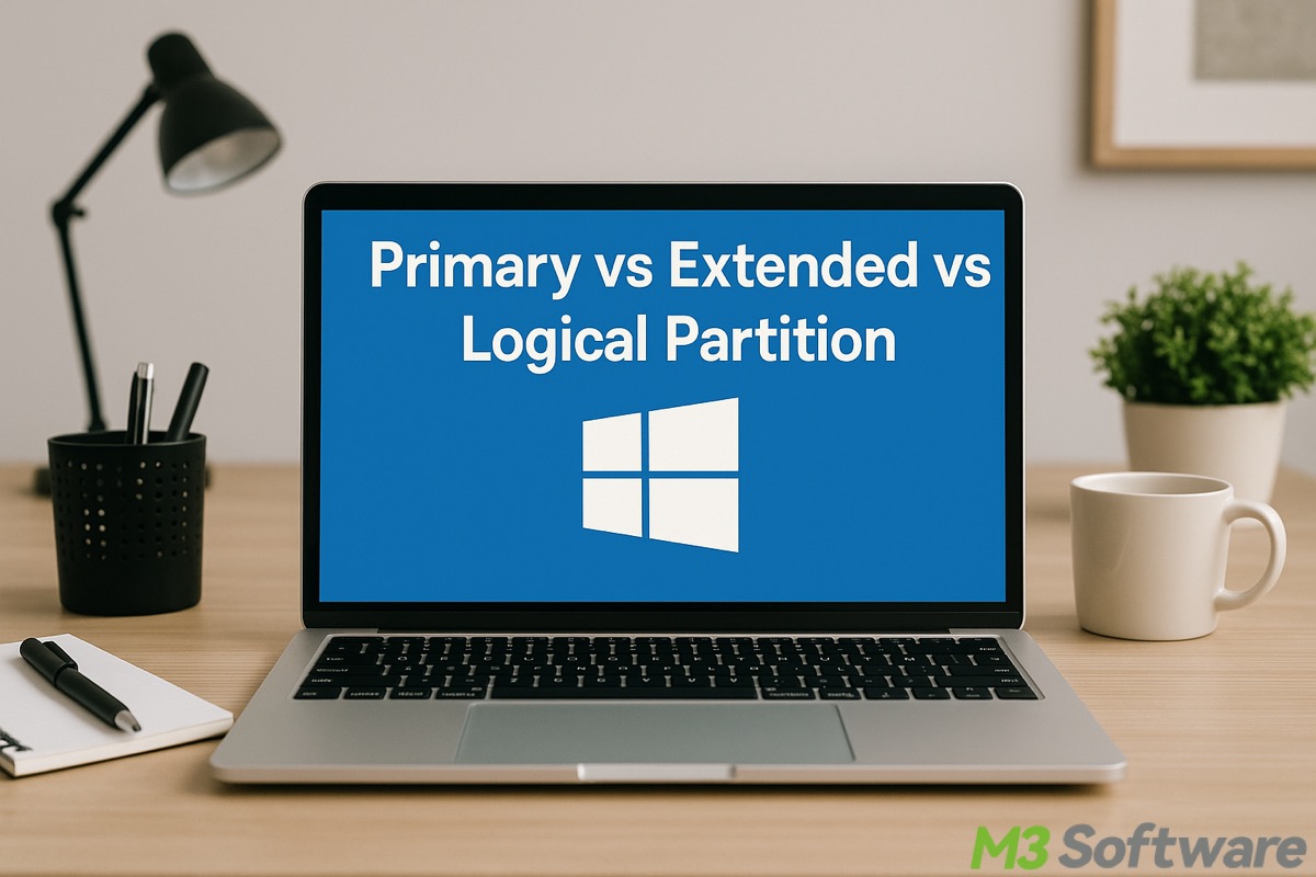primary vs extended vs logical partition