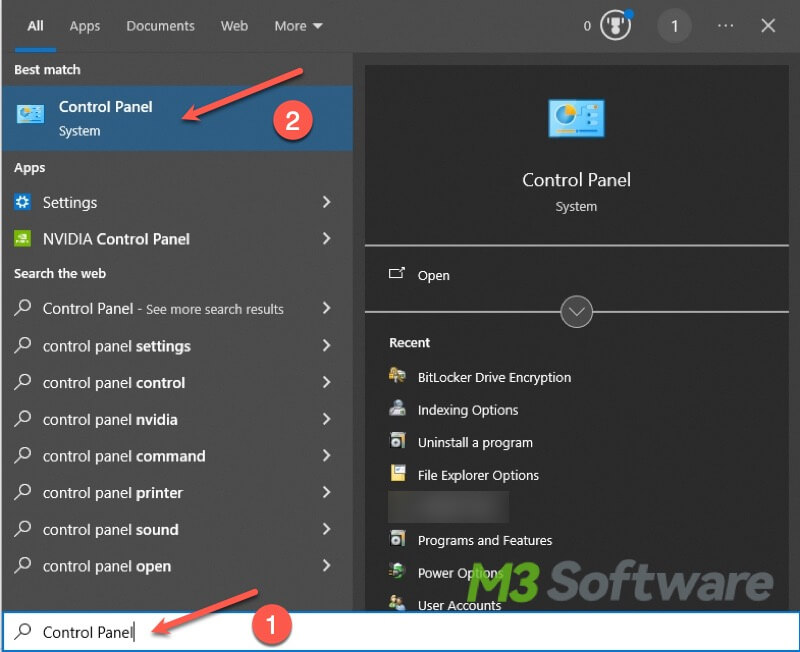 disable bitlocker control panel