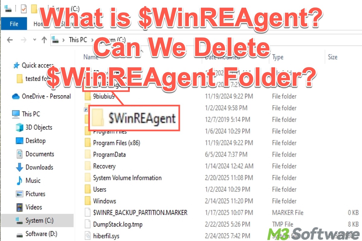 what is WinREAgent folder