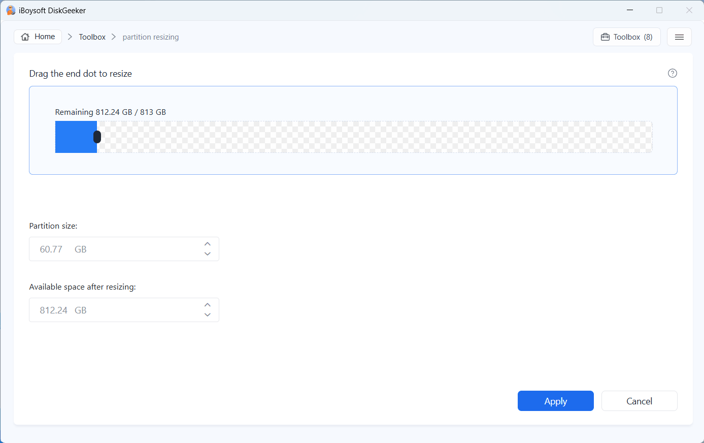 check partition