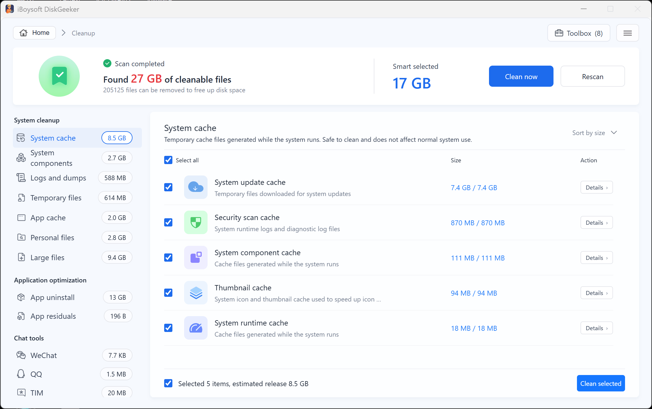system cache