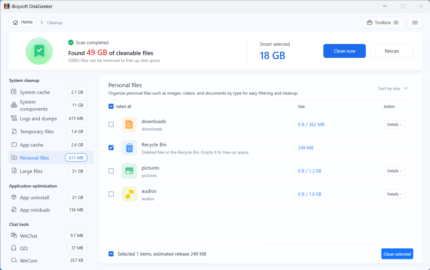 personal files