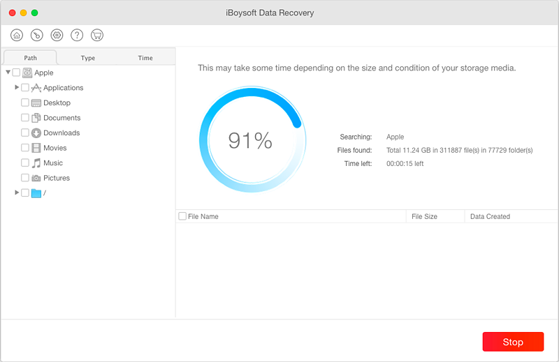 Recover lost data from invalid B-tree nodde size error