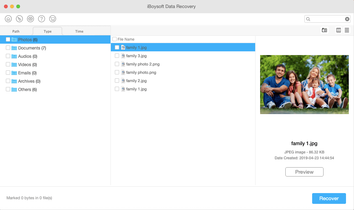 Recover lost files with iBoysoft Data Recovery for Mac