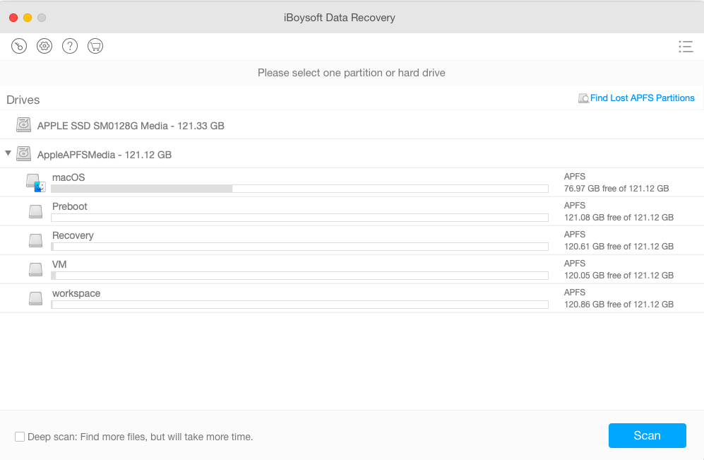 Launch iBoysoft Mac Data Recovery